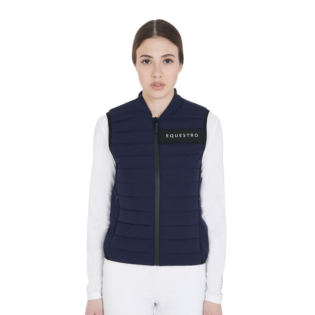 Women's windproof technical fabric vest