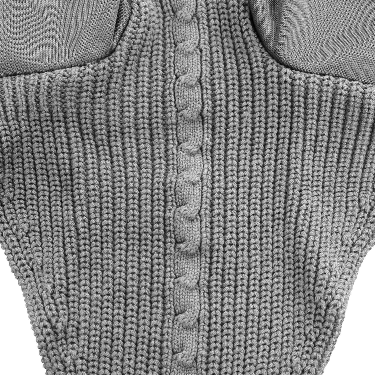 Couvre-oreilles cheval en maille avec cordon au mors 3/3