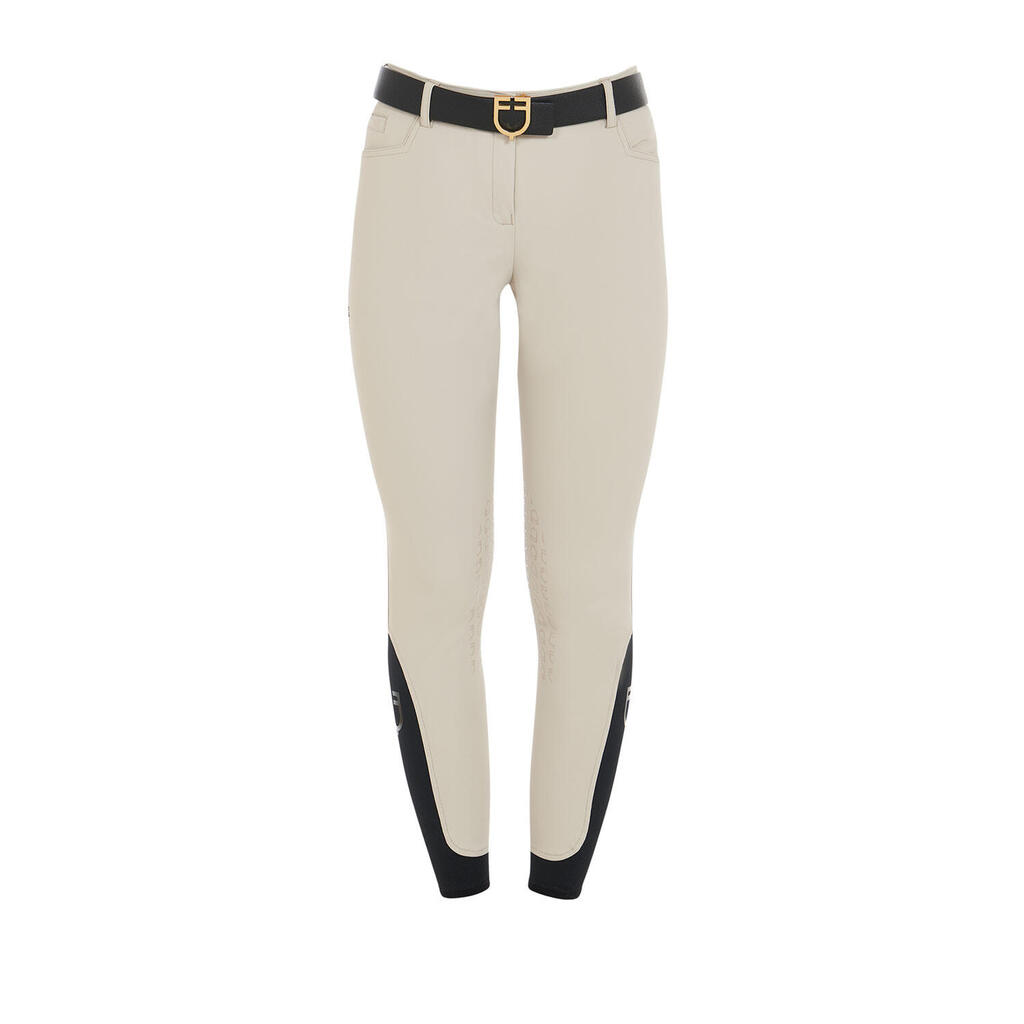 Women's summer slim fit pants in bi-stretch technical fabric