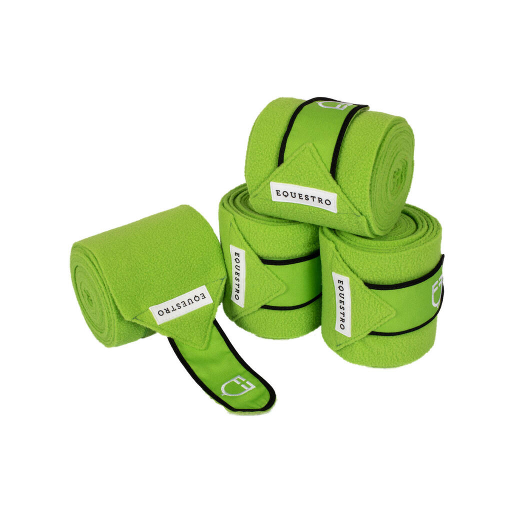 Fleece bands with hook and loop closure