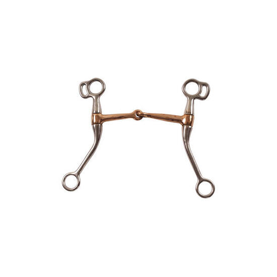 Mors western avec canon en cuivre et branches longues