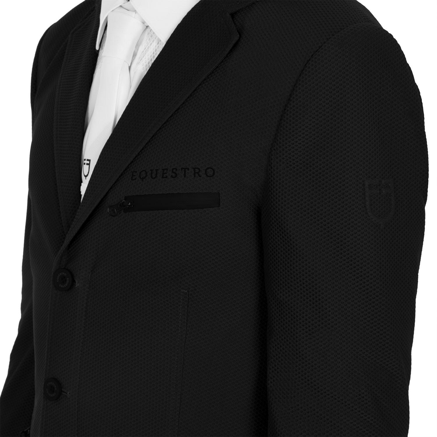 Jaqueta masculina para competição três botões perfurada 3/7