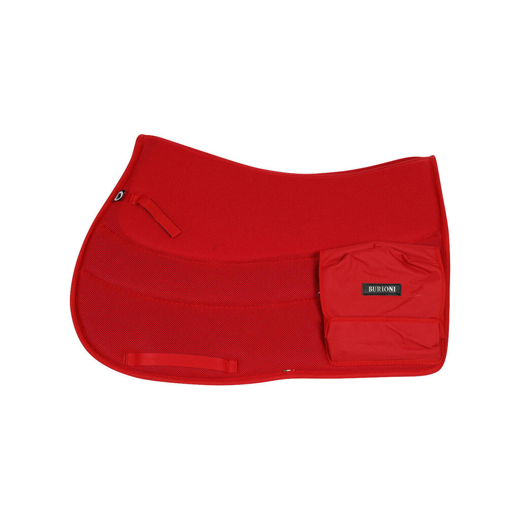 Trekking saddle pad with pockets in tex tech and sympa fabric