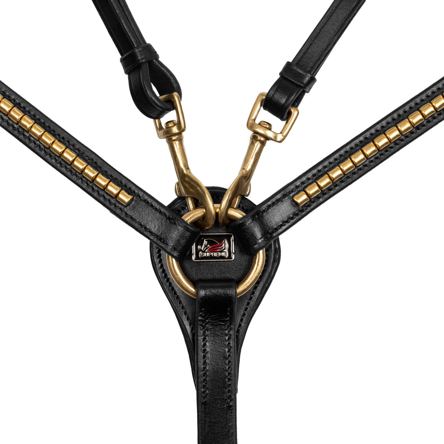 Collier de chasse avec flèche de martingale en cuir 2/4