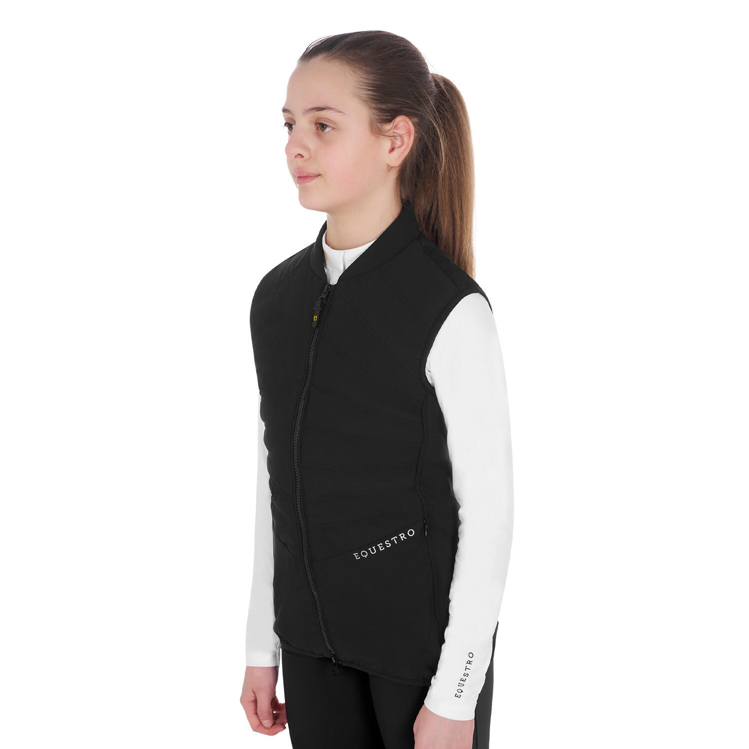 Chaleco niña slim fit en tejido técnico 4/5