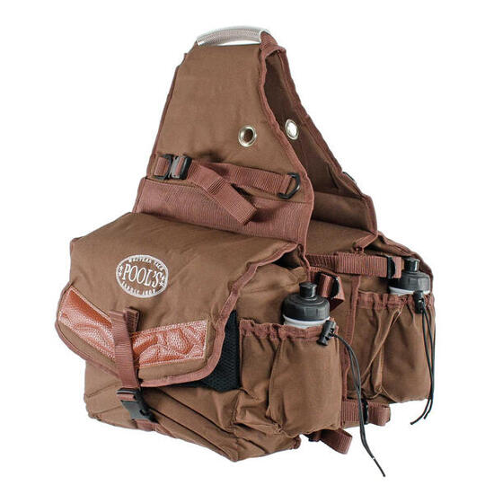 Deluxe hintere satteltasche mit 2 taschen