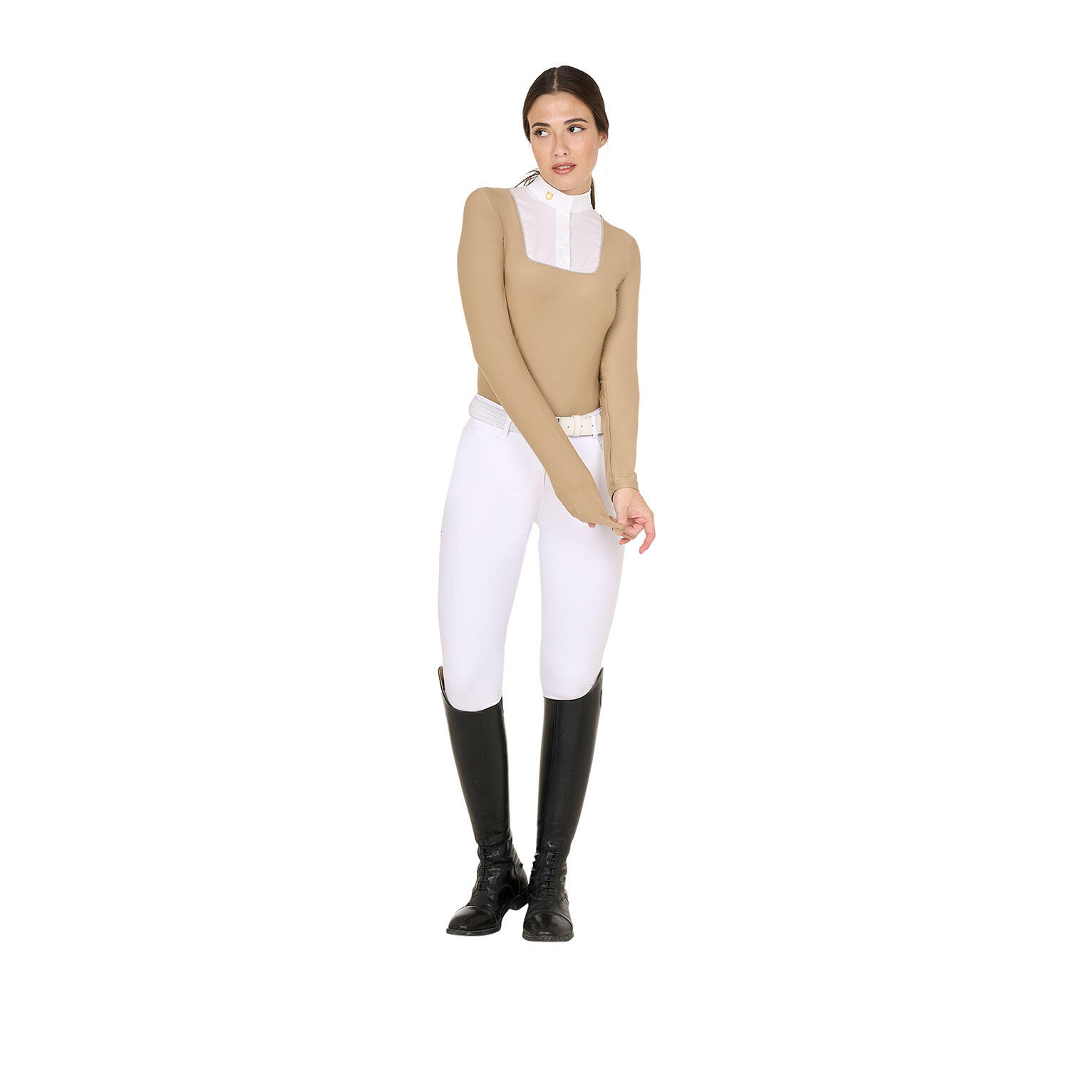 Polo mujer slim fit de concurso con botones 4/4