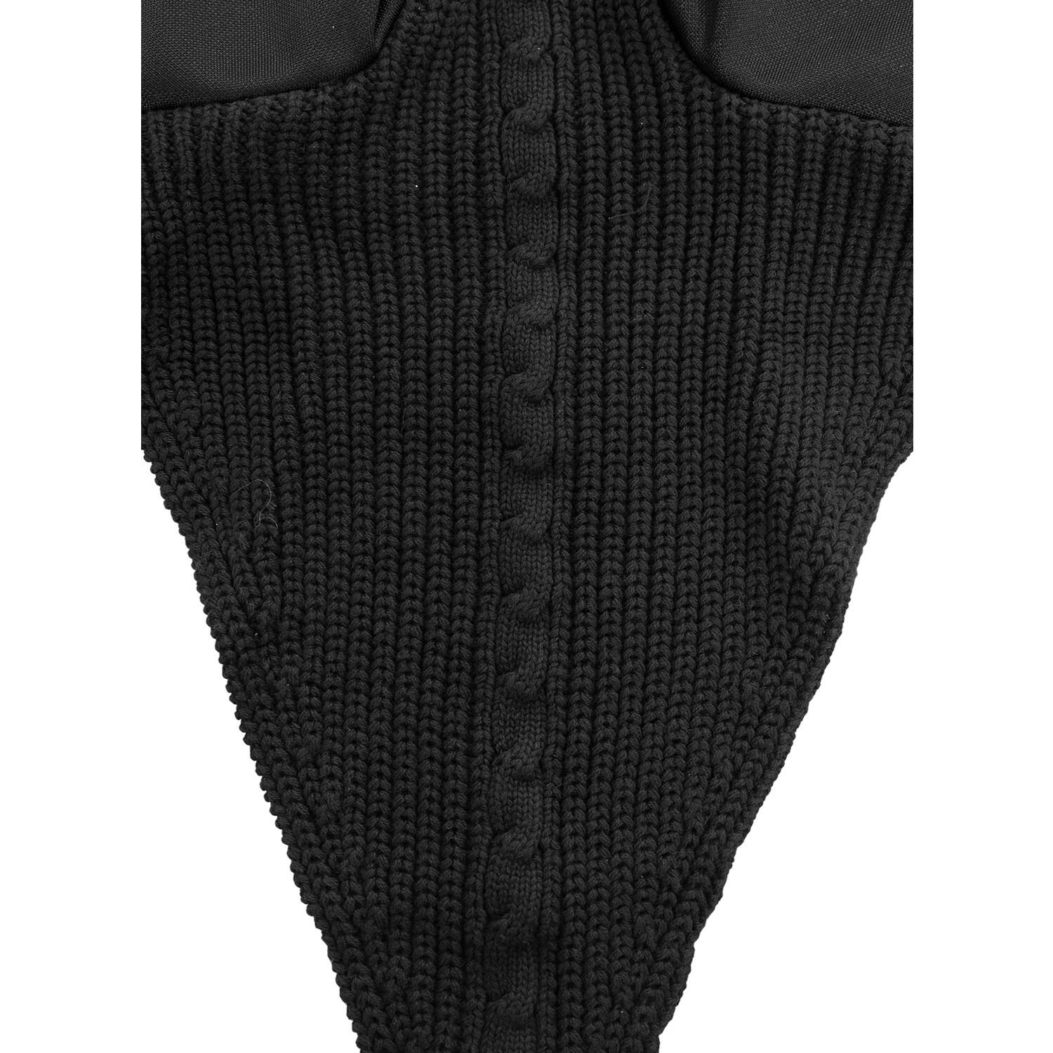 Couvre-oreilles cheval en maille avec cordon au mors 3/3
