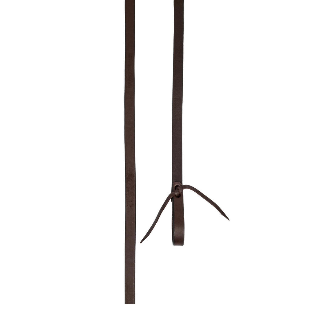 Western reins in oiled leather