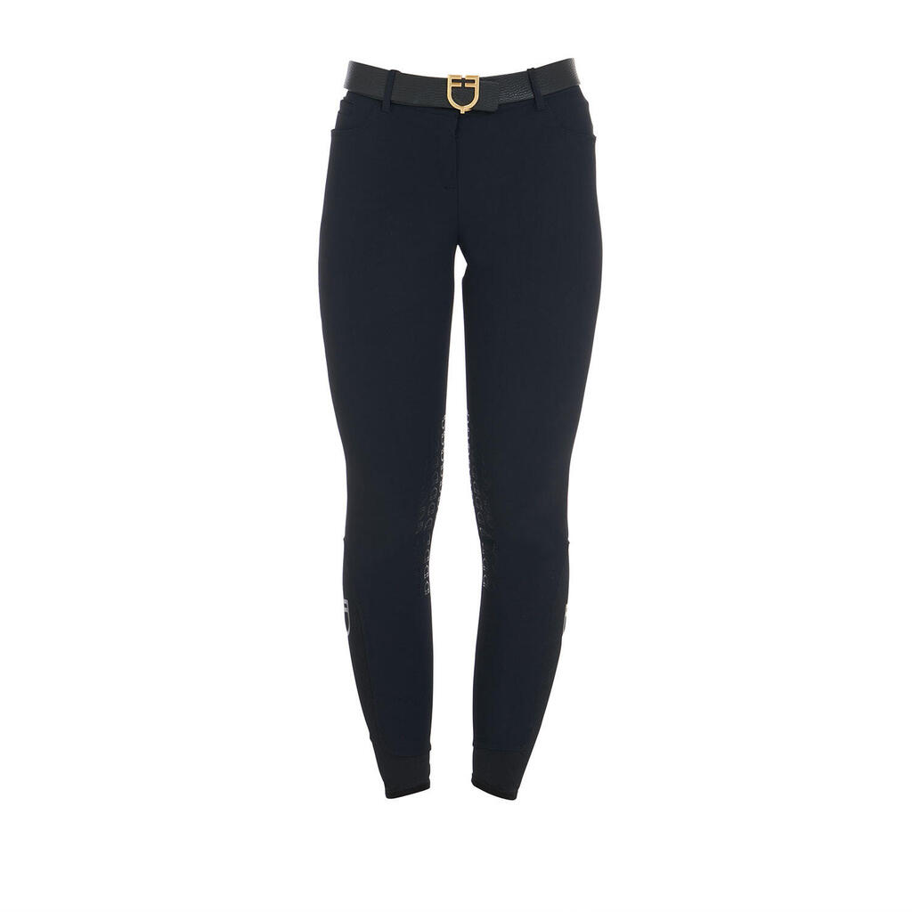 Women's summer slim fit pants in bi-stretch technical fabric