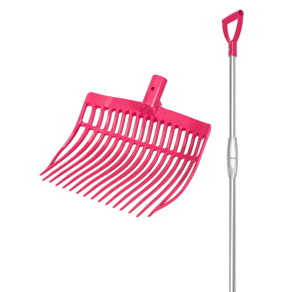 Rounded stable fork with telescopic aluminum handle