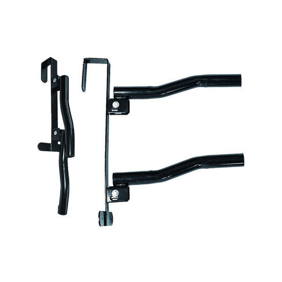 Porte-selle de clôture à 2 bras et barres rabattables
