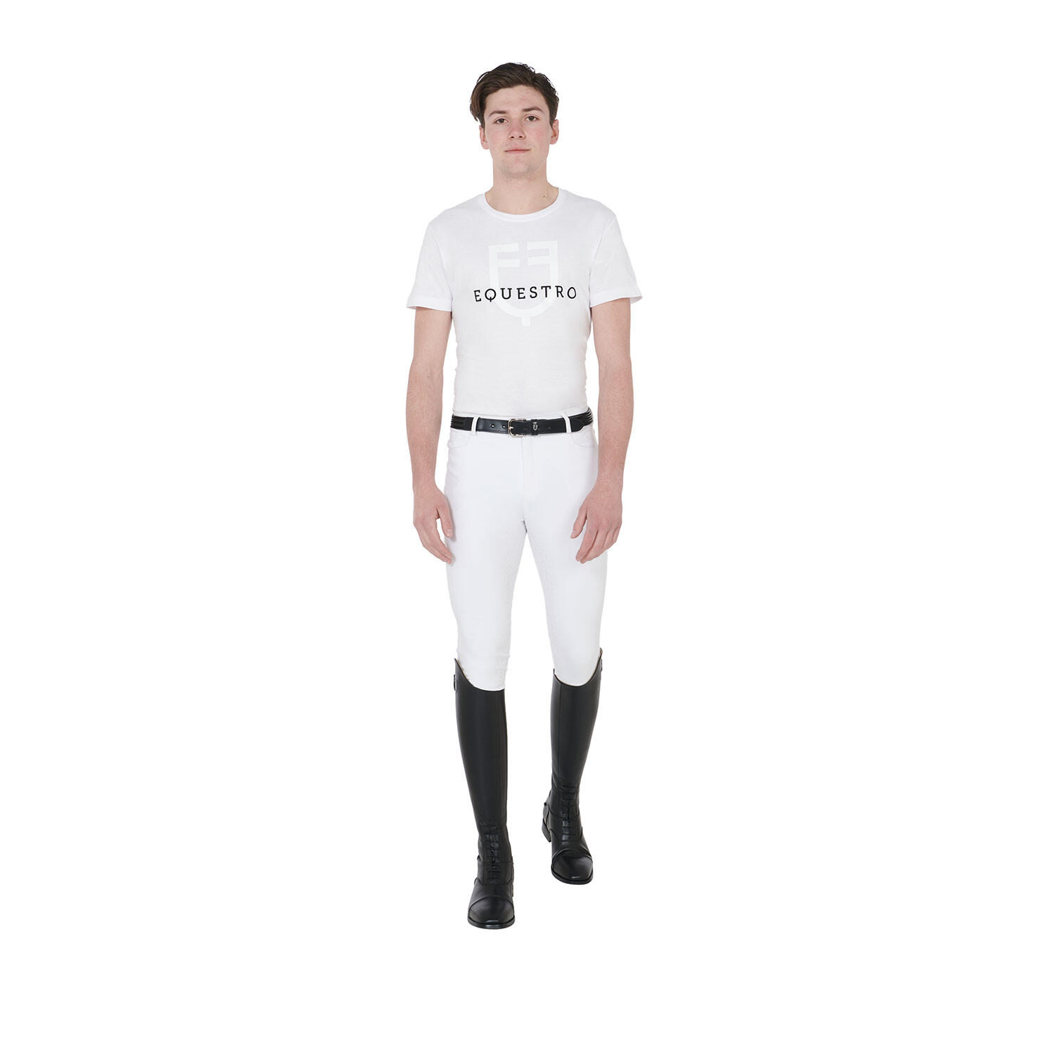 T-shirt uomo slim fit con logo sul petto 5/5