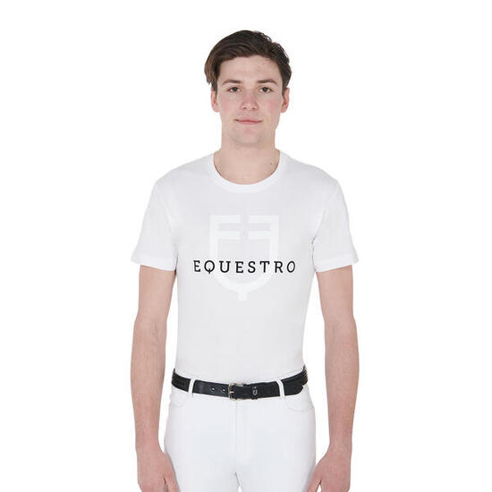 T-shirt homme coupe slim avec logo sur la poitrine