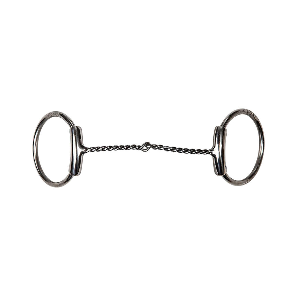 Curved bernard fonck twisted snaffle bit 5mm