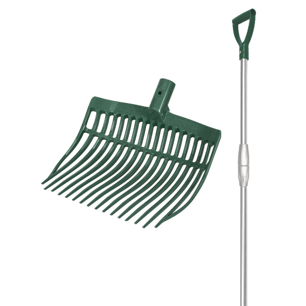 Rounded stable fork with telescopic aluminum handle