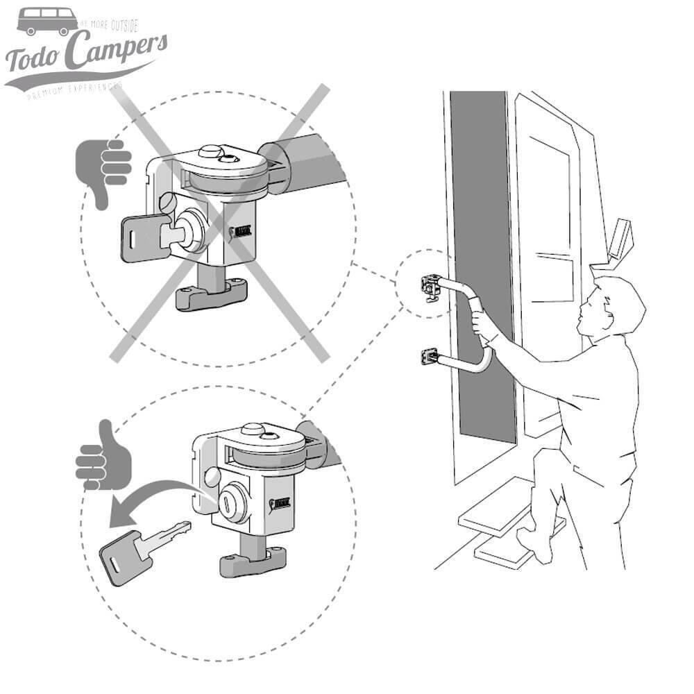 Asa de seguridad Fiamma Security 46 para caravanas y autocaravanas 5/7