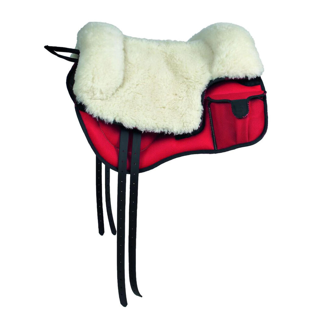 Bareback techno-sympanova wool seat with pockets