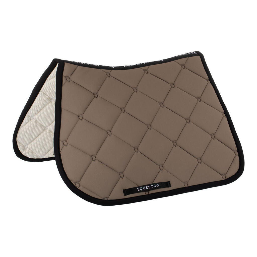 Jumping saddle pad multilogo in technical fabric