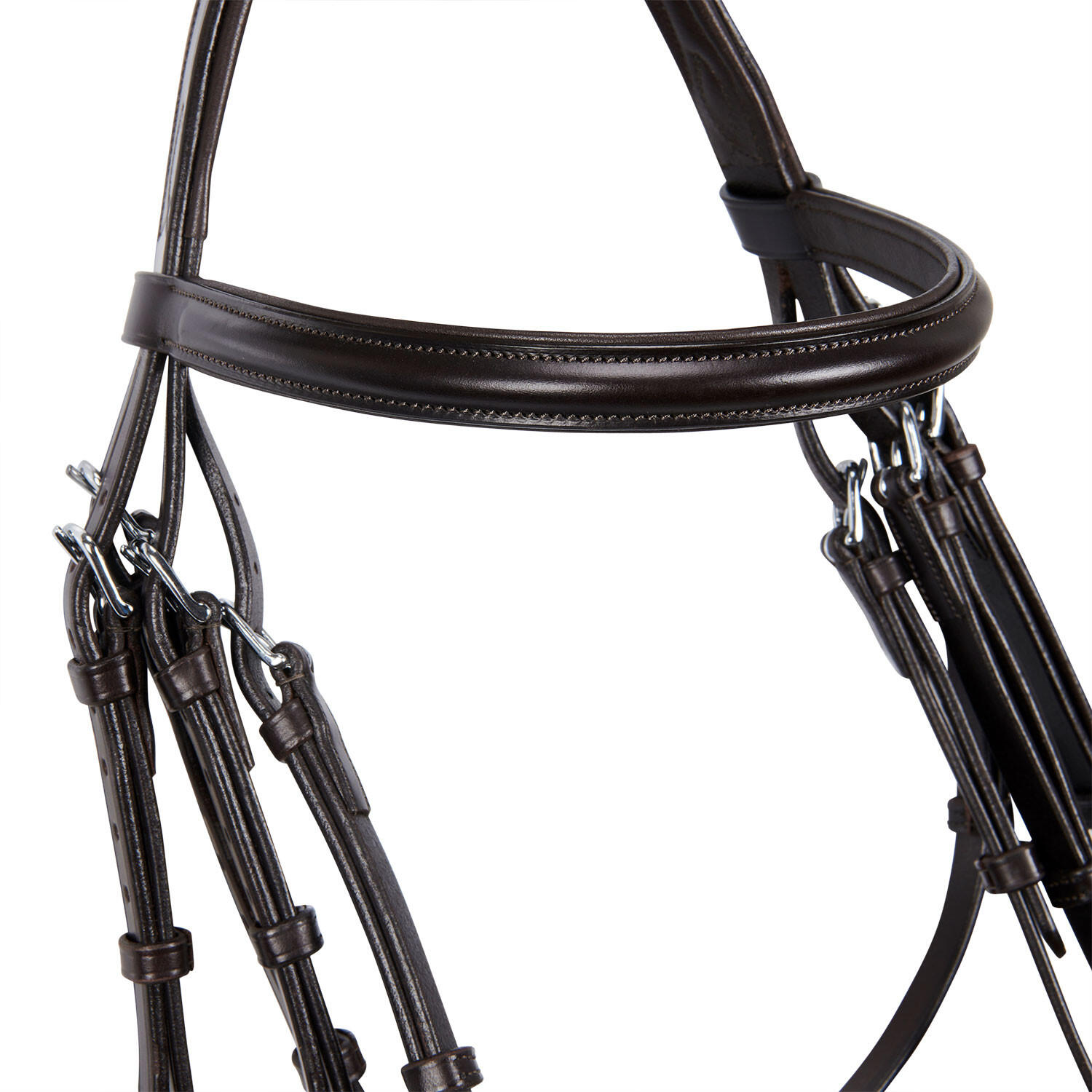 Bride de dressage en cuir sans rênes 4/7