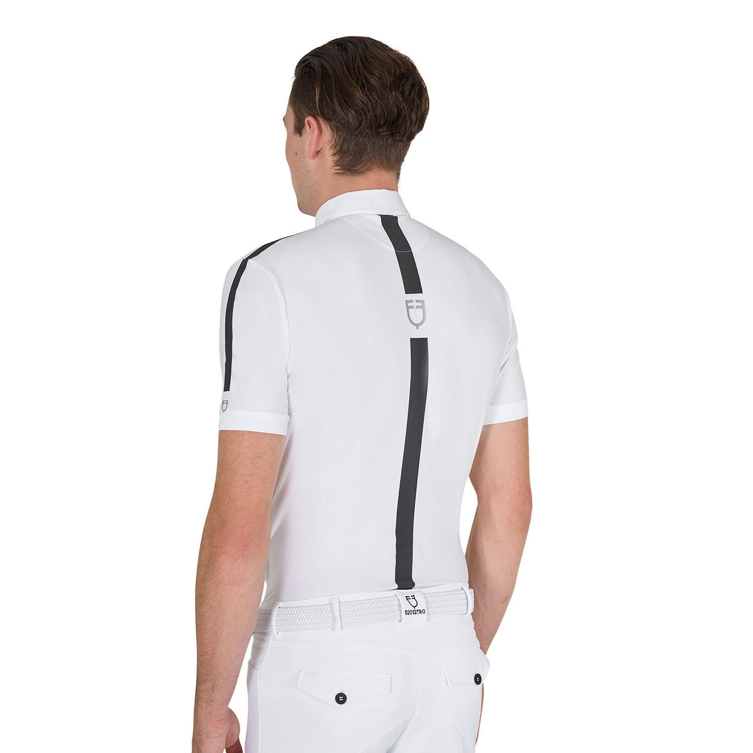Polo uomo da concorso slim fit mezza manica 2/6