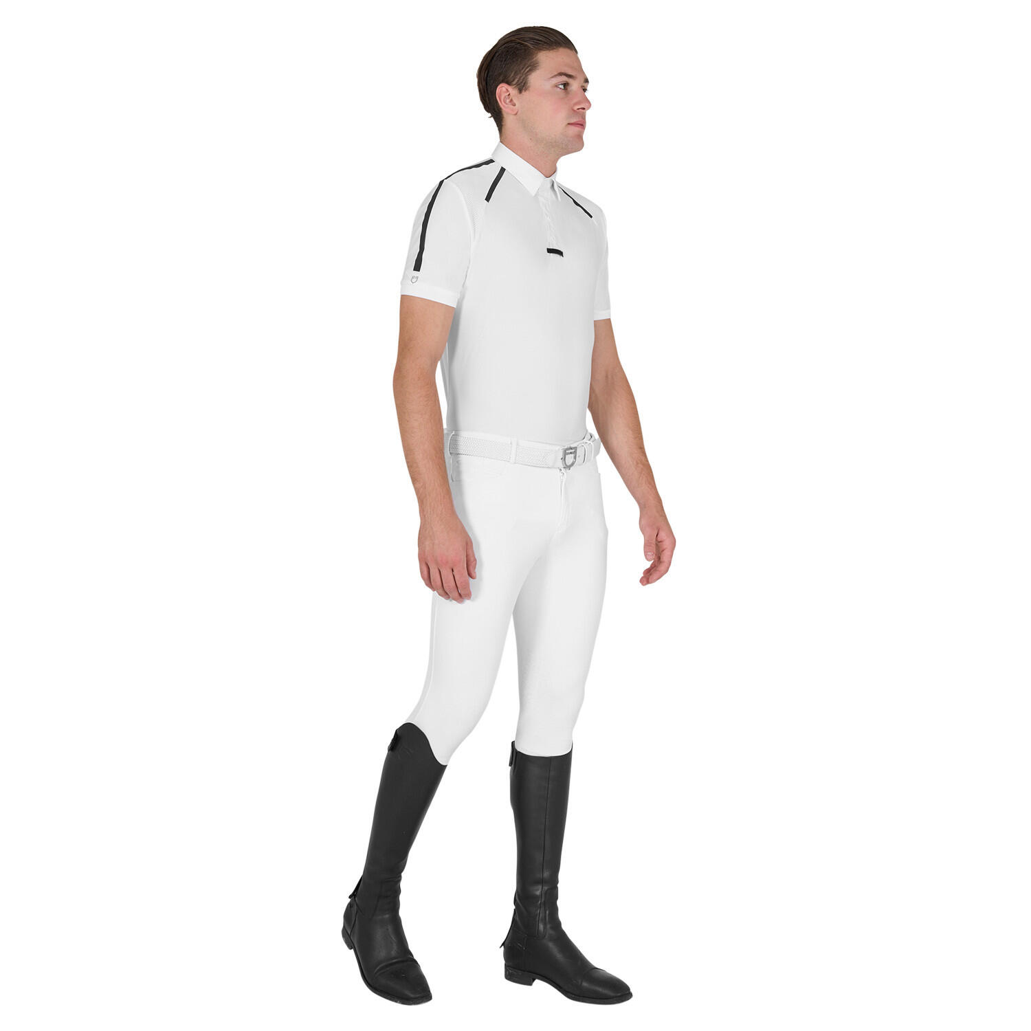 Polo uomo da concorso slim fit mezza manica 5/6