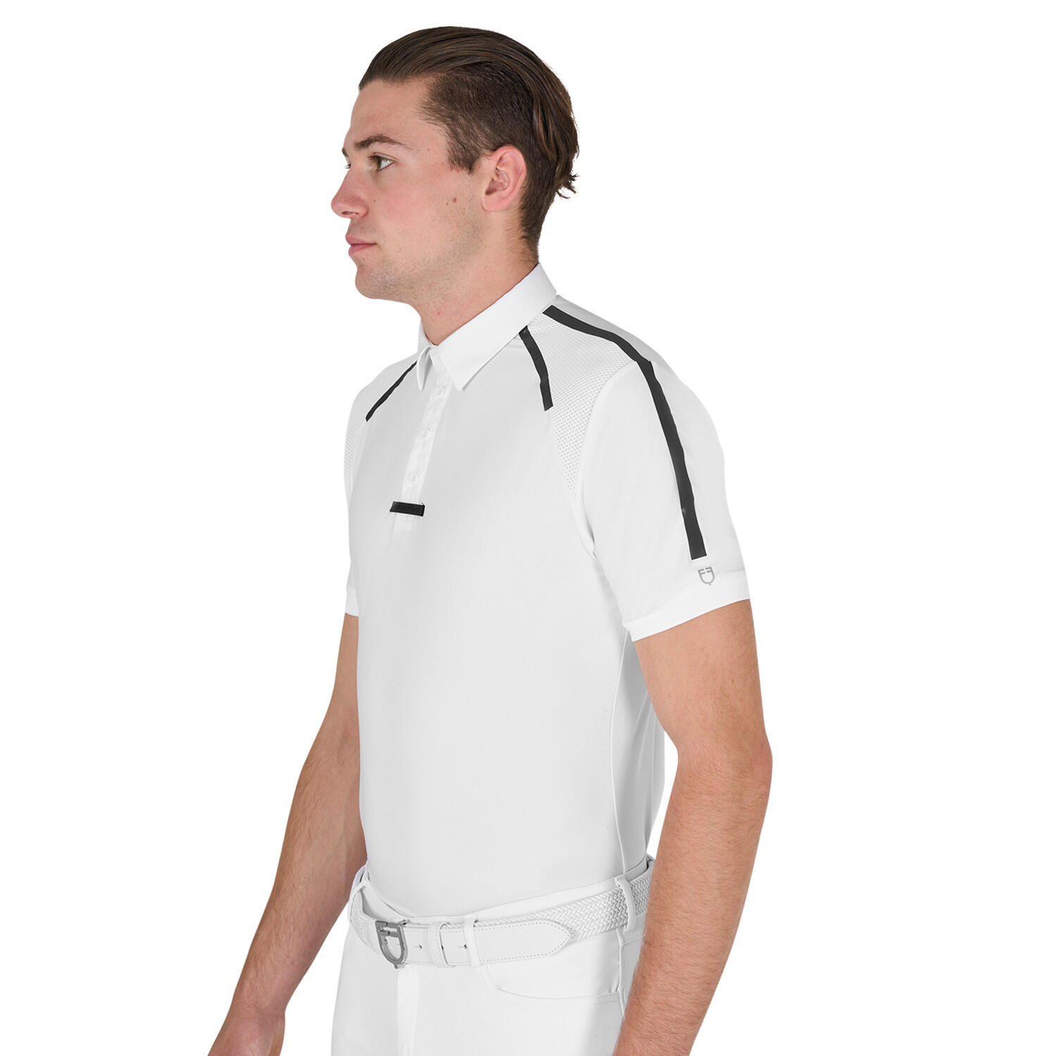 Polo uomo da concorso slim fit mezza manica 4/6