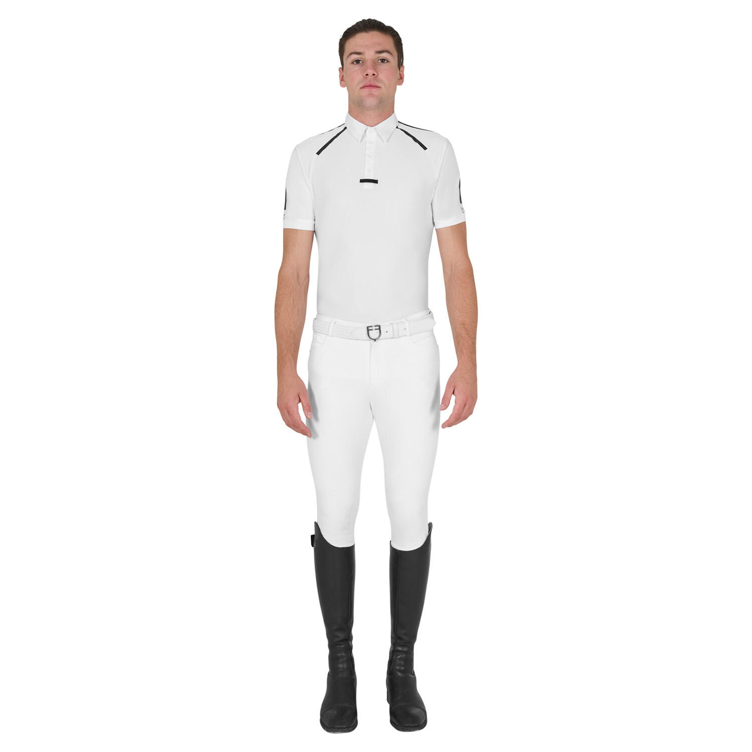 Polo uomo da concorso slim fit mezza manica 6/6