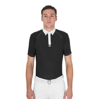 Polo uomo da concorso slim fit mezza manica
