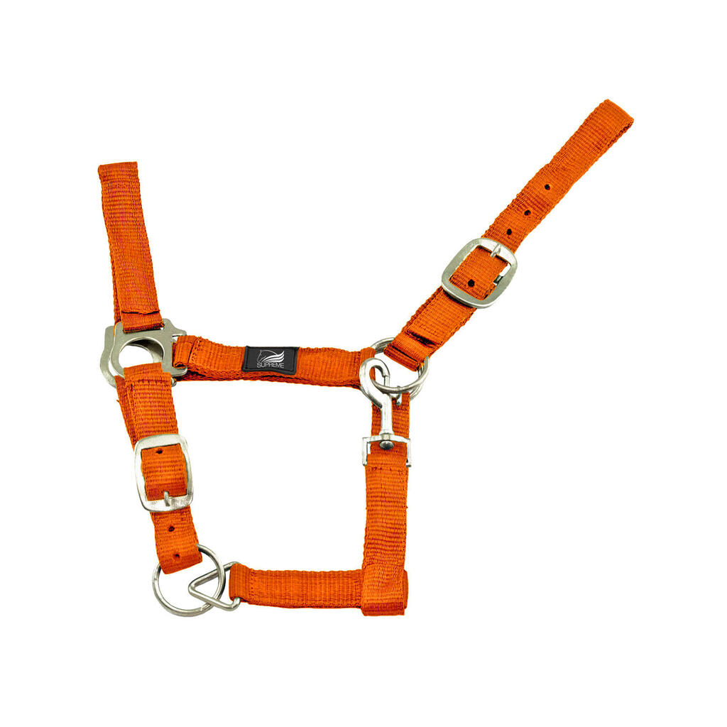 Nylon halter double adjustment
