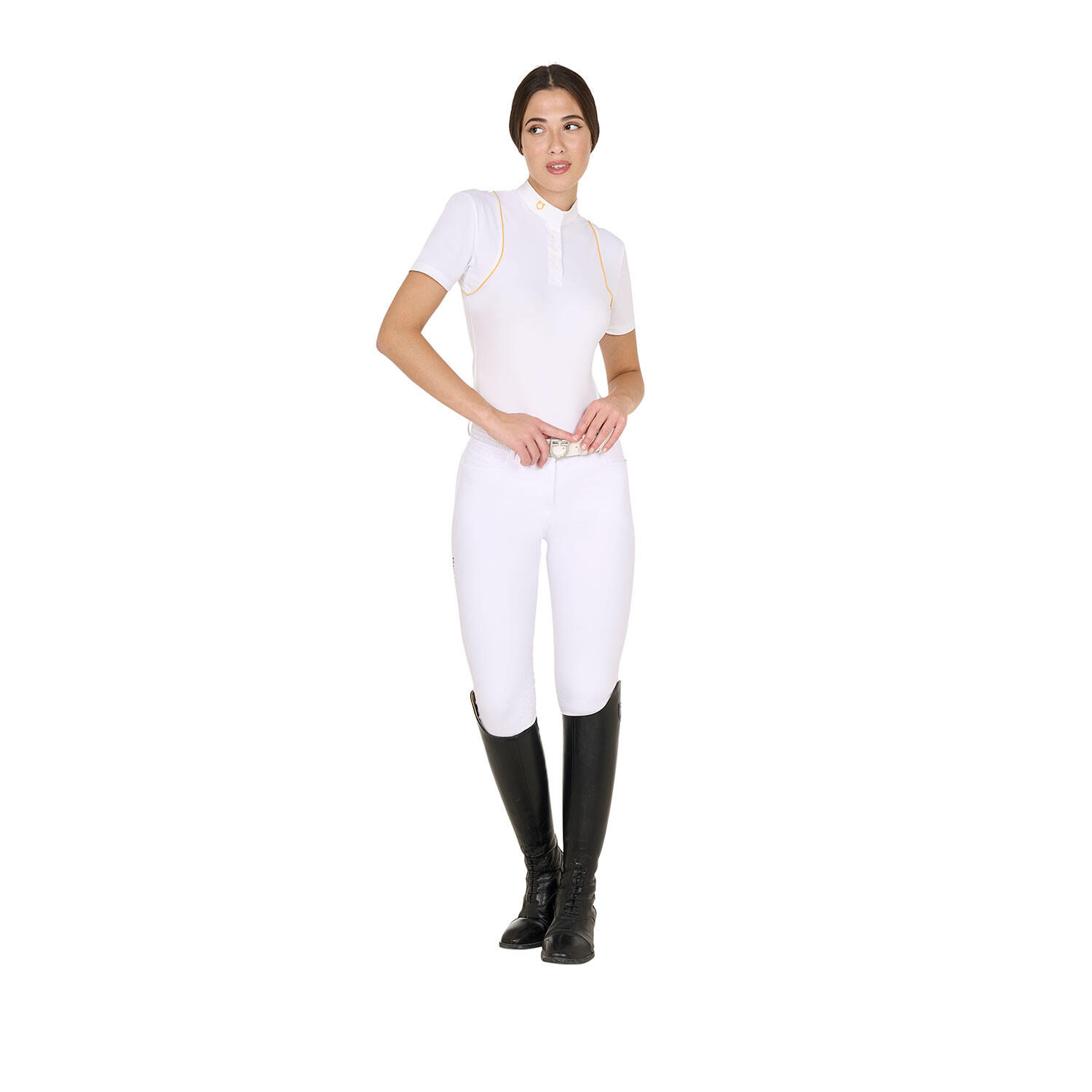 Polo de mujer slim fit para concurso con botones 7/7