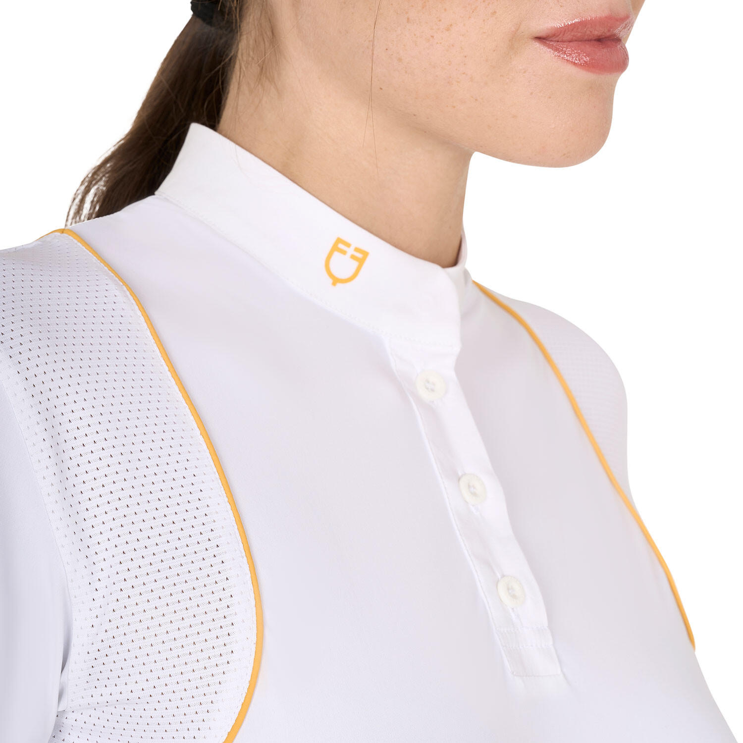 Polo de mujer slim fit para concurso con botones 4/7