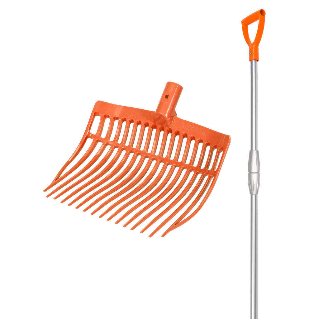 Rounded stable fork with telescopic aluminum handle
