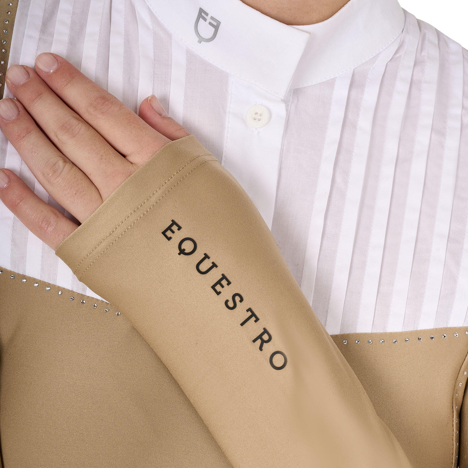 Polo mujer slim fit de concurso con strass 5/6