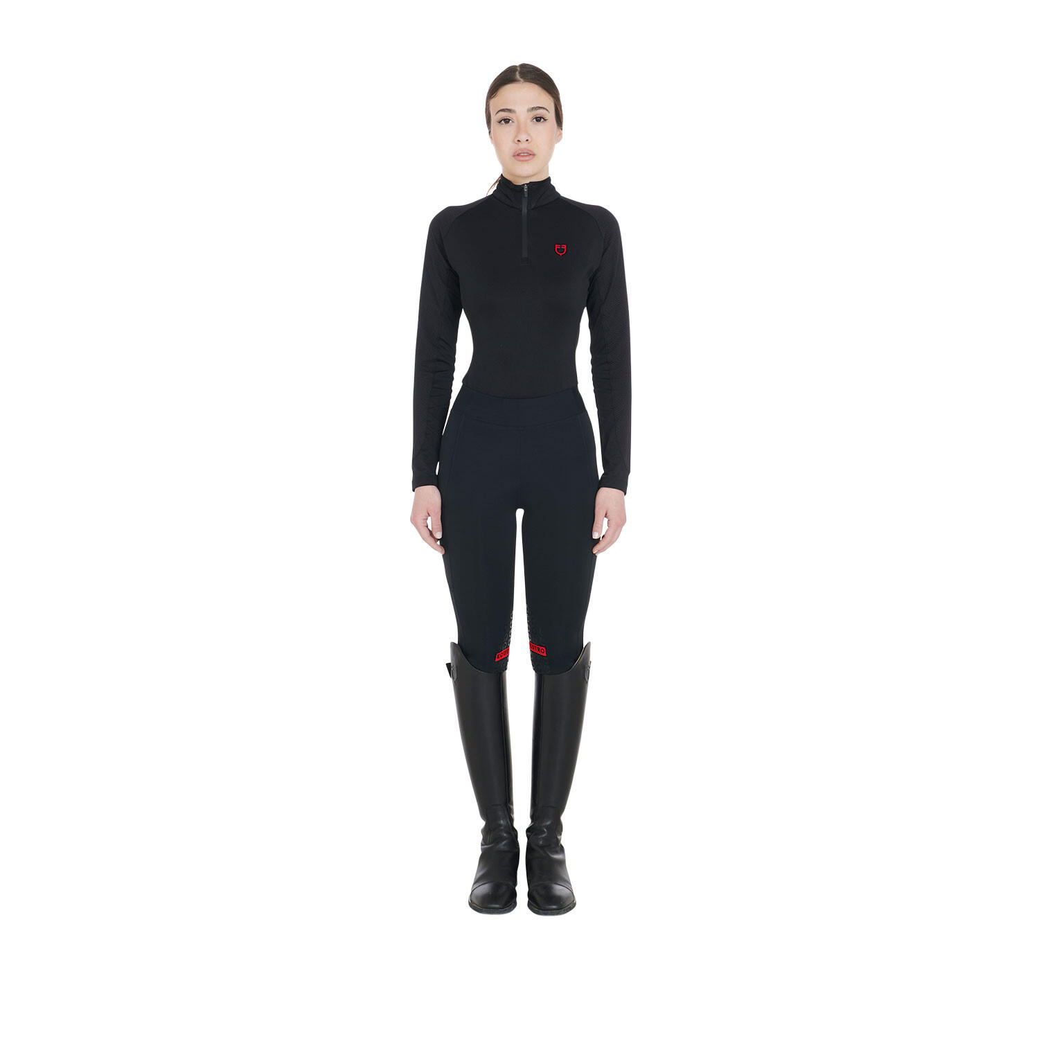 Base layer donna slim fit manica lunga 4/4