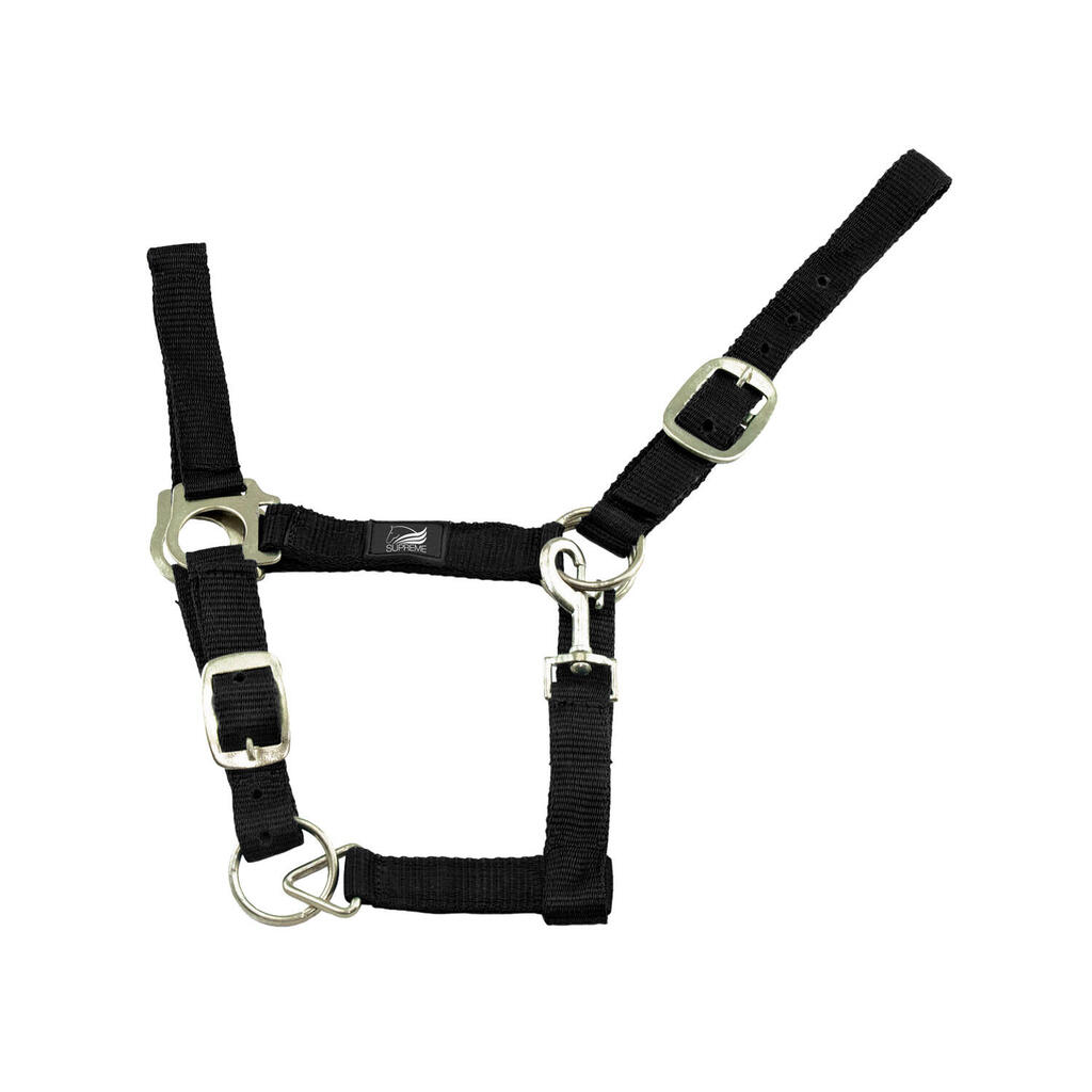 Nylon halter double adjustment