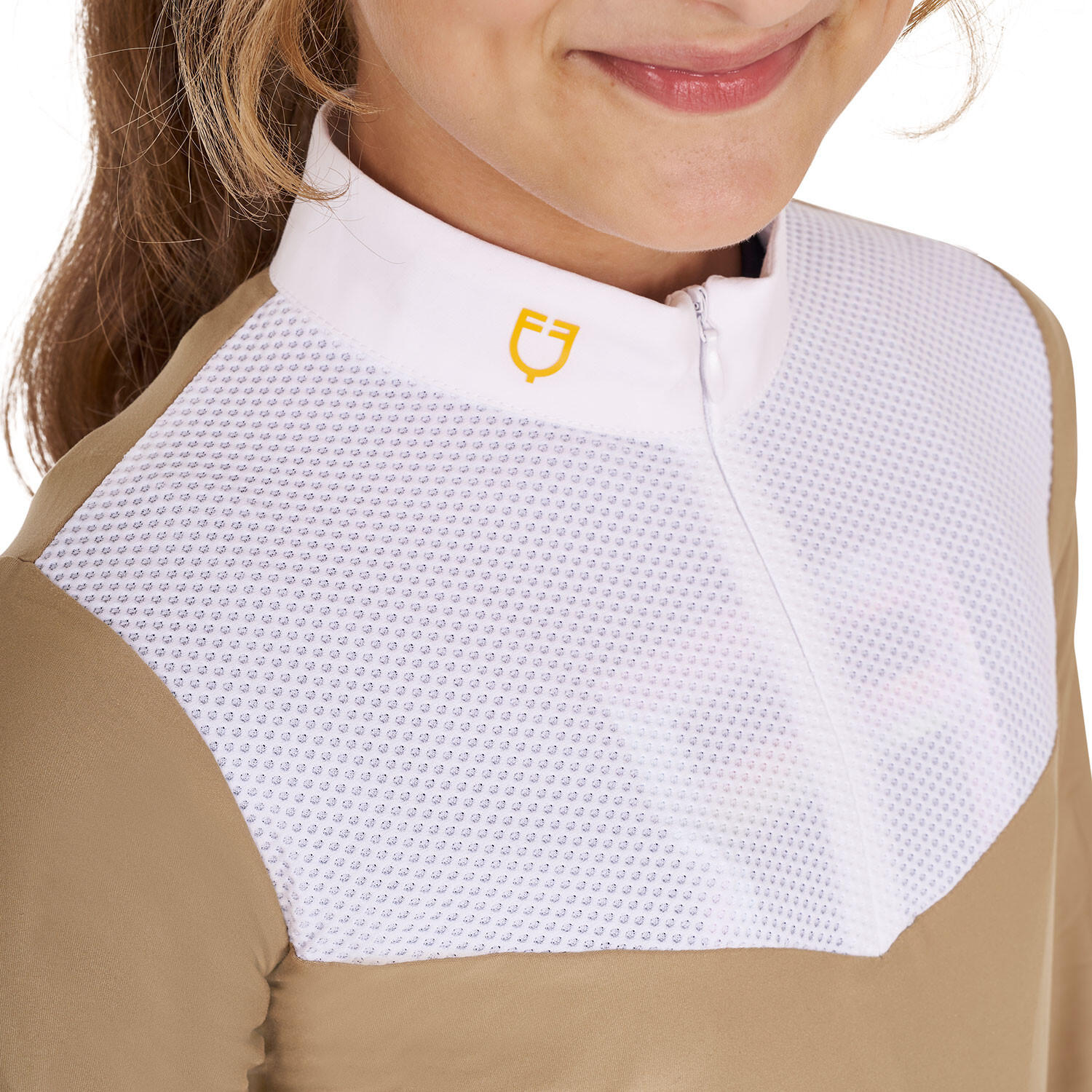 Polo infantil feminina de manga longa 3/5
