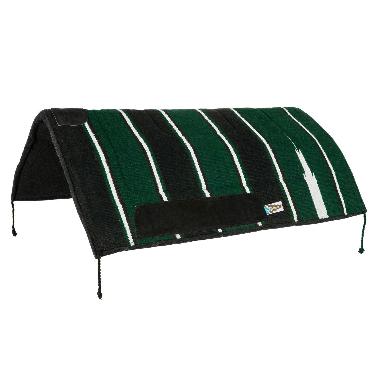 Tapis De Selle Showman – Turquoise – Feutre Mémoire 34x36 – Neuf