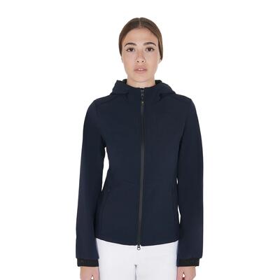 Slim fit dames softshell jas met verborgen zakken