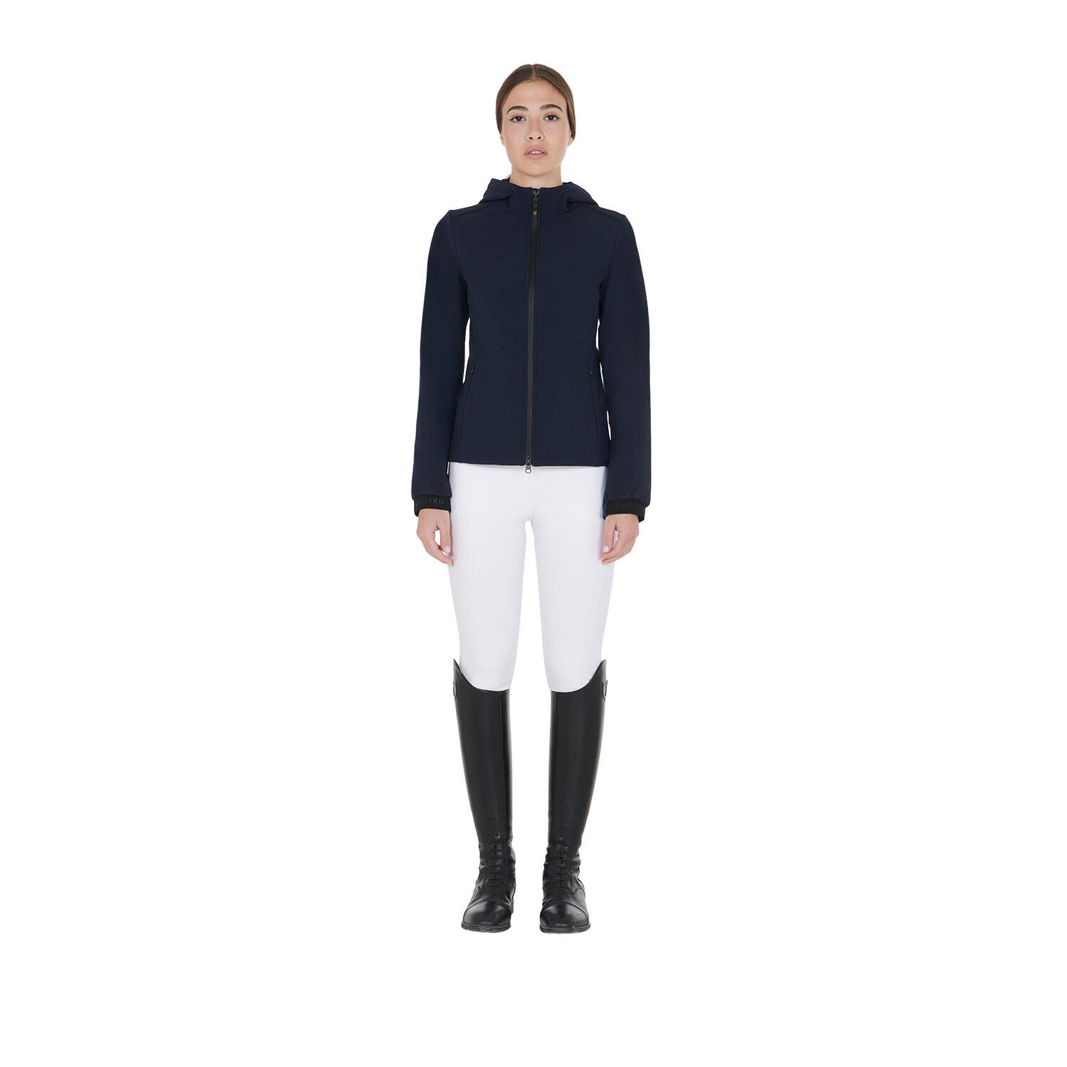 Slim fit dames softshell jas met verborgen zakken 6/6