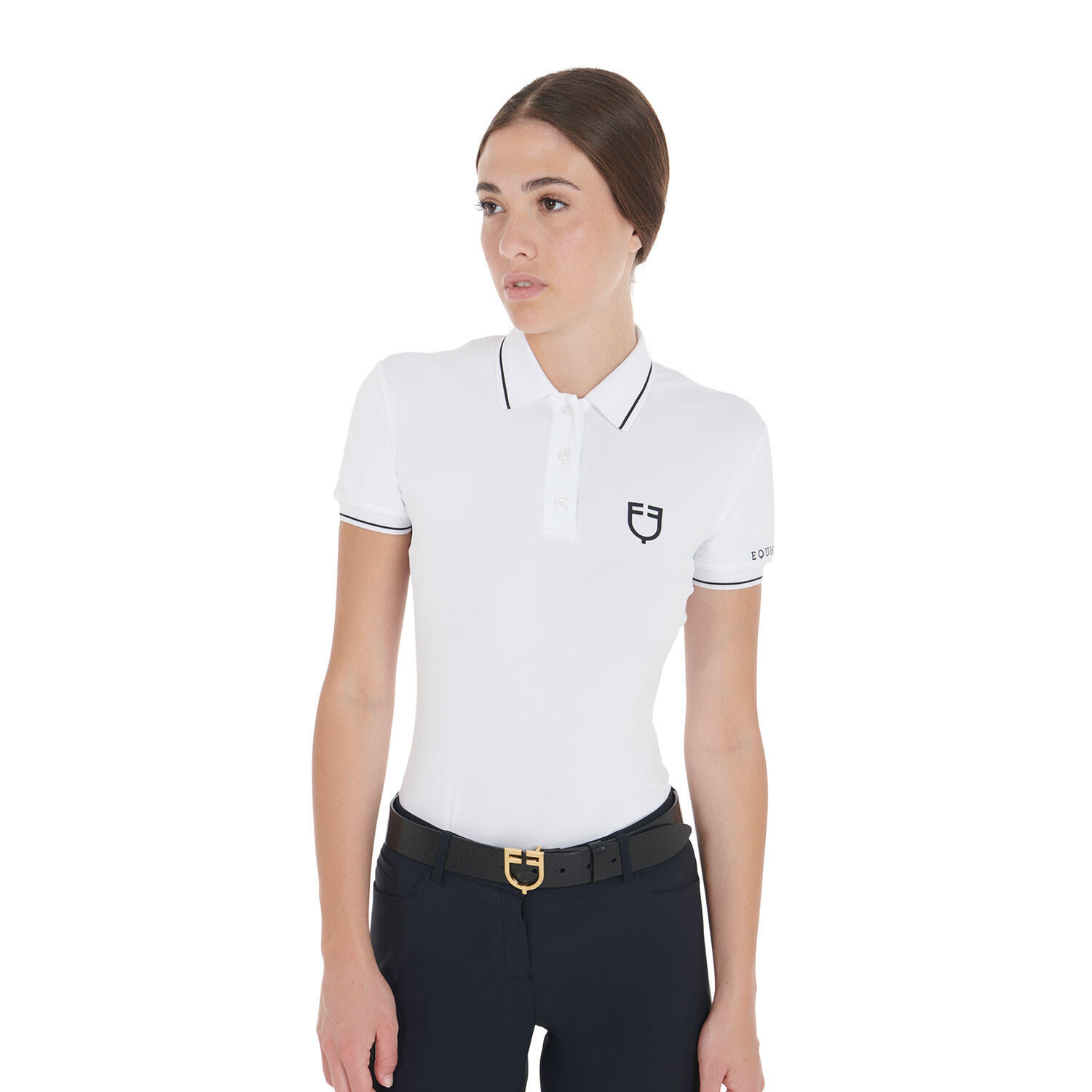 Polo mujer slim fit en tejido transpirable 2/5