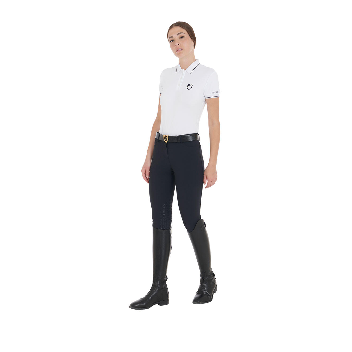 Polo mujer slim fit en tejido transpirable 4/5
