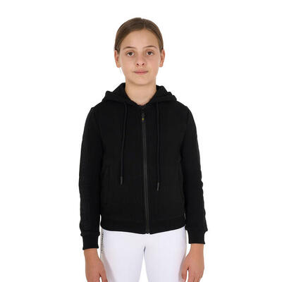 Meisjes vest met rits en fleece voering