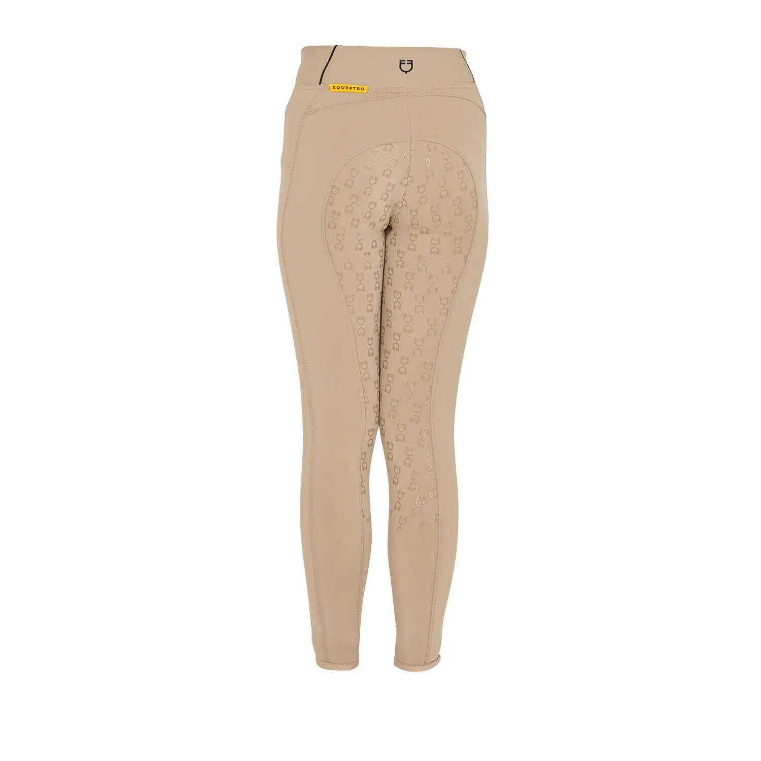 Leggins bambina slim fit grip con logo 3/6