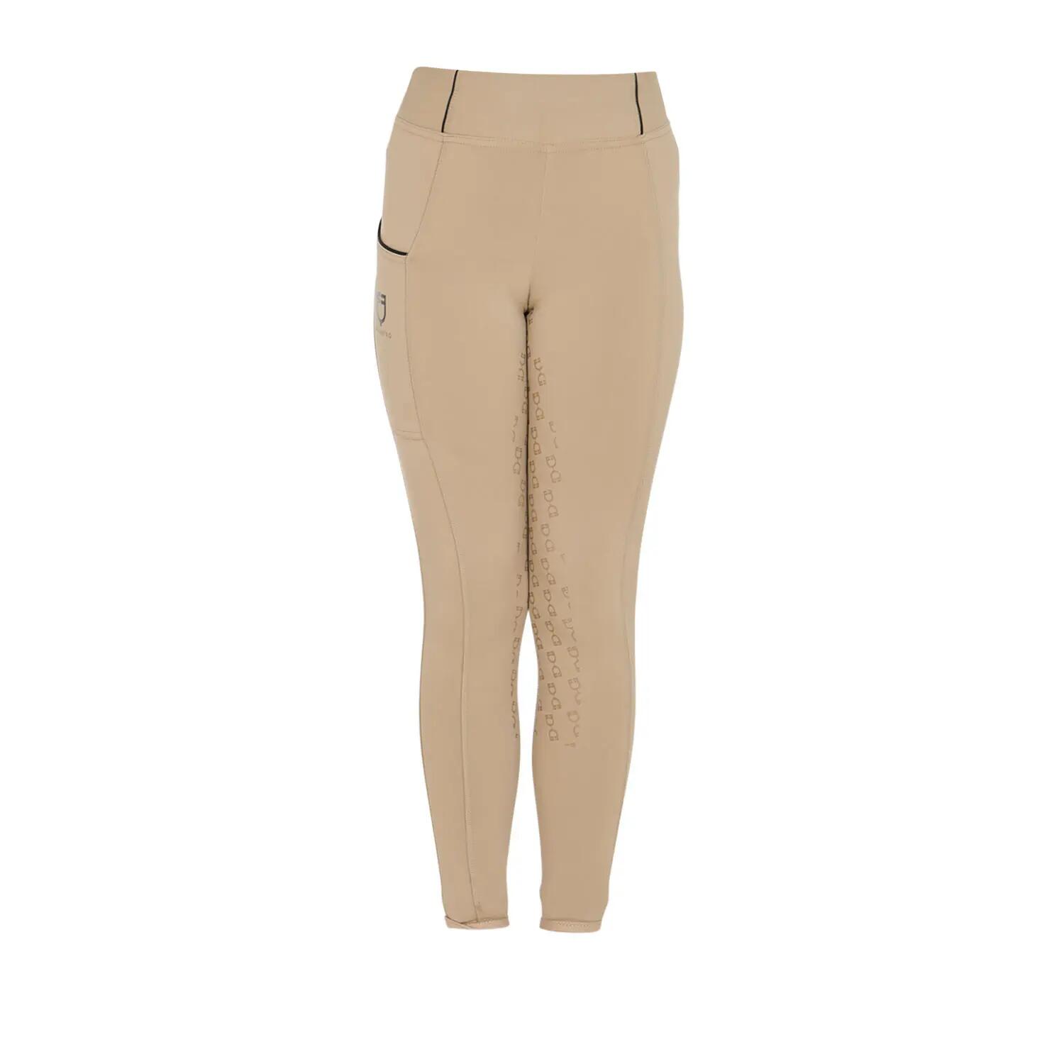 Leggins bambina slim fit grip con logo 2/6