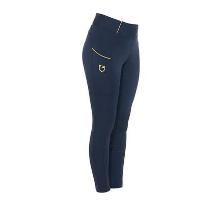 Legging fille slim fit antidérapant avec logo
