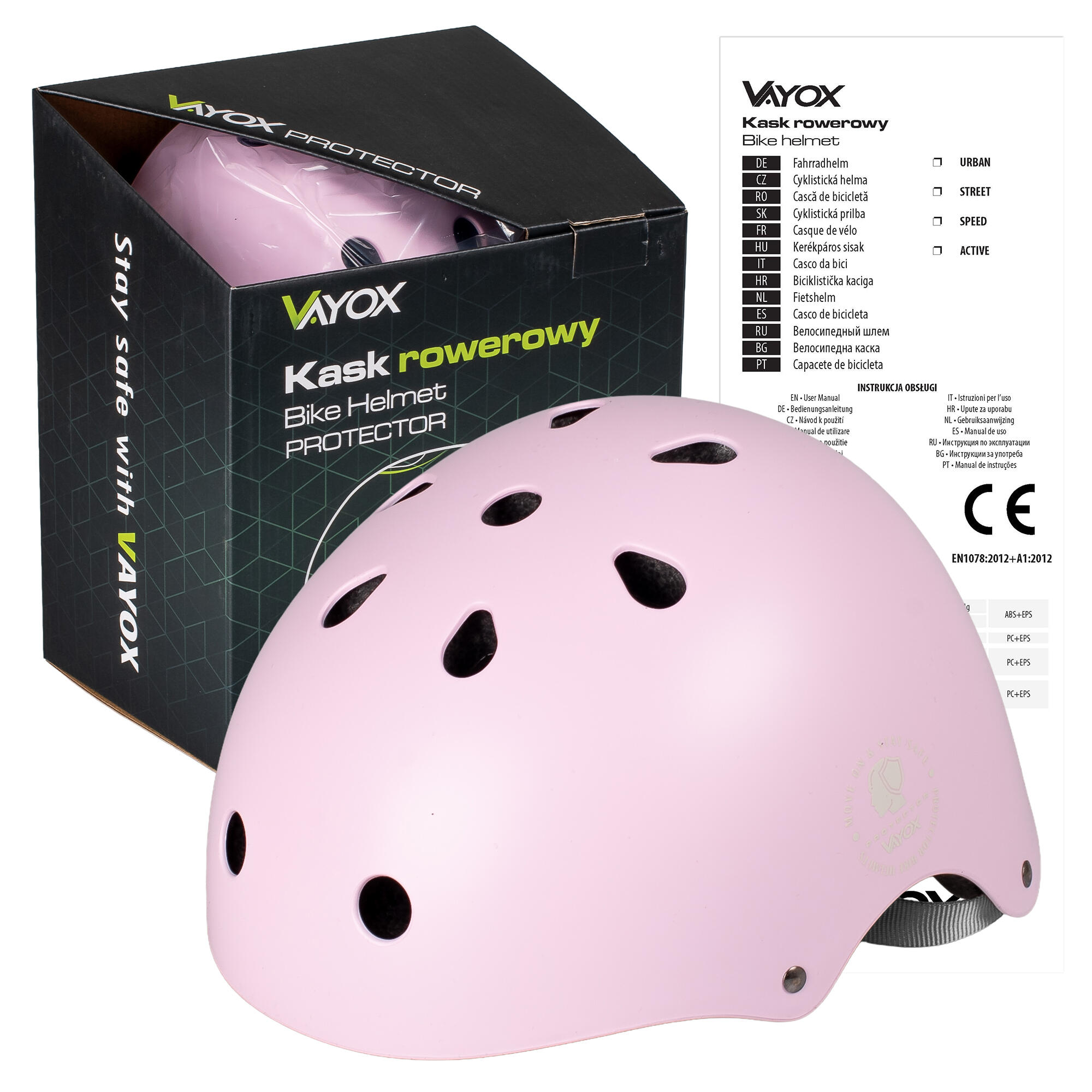 Casco per bici, pattini, monopattino skateboard Vayox Protector VA0422 55-57,5cm 7/7