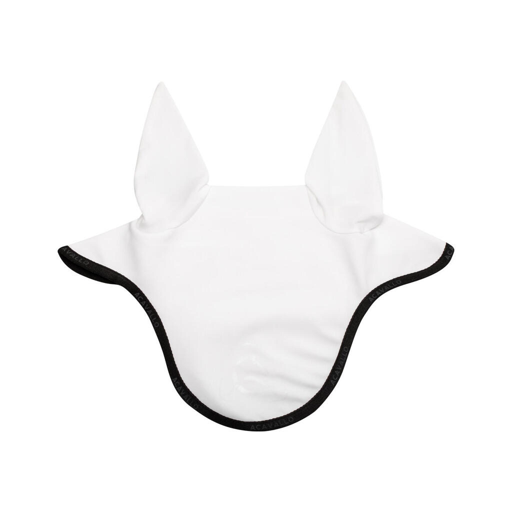 Elastane swim cap with silicone logo