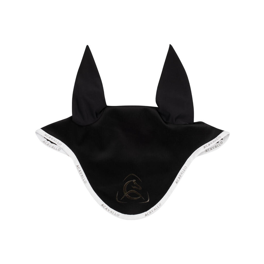 Elastane swim cap with silicone logo