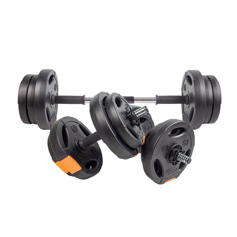 Adults' Home Fitness 15KG Dumbell Set - Black